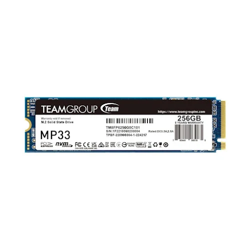 Ổ cứng SSD TeamGroup MP33 256GB M.2 PCIe Gen3x4 (TM8FP6256G0C101)