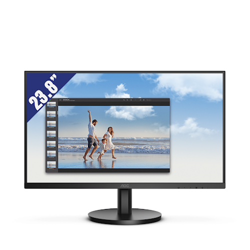 Màn hình AOC 24B3HM/74 23.8 inch (1920x1080/VA/75Hz/4ms/Adaptive Sync) 