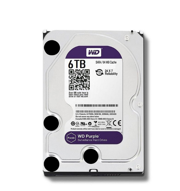 HDD PC WD 6T PURPLE Chính hãng (5400 RPM)