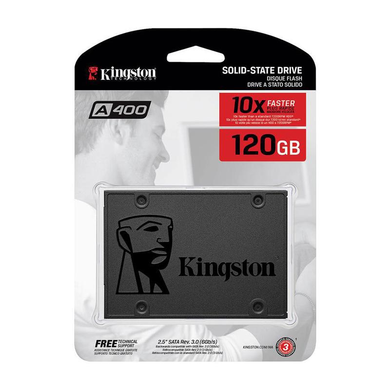 SSD 120G KINGSTON A400 Công ty (THAY THẾ CHO 120G KINGSTON SUV500, 120G Western TẠM HẾT)