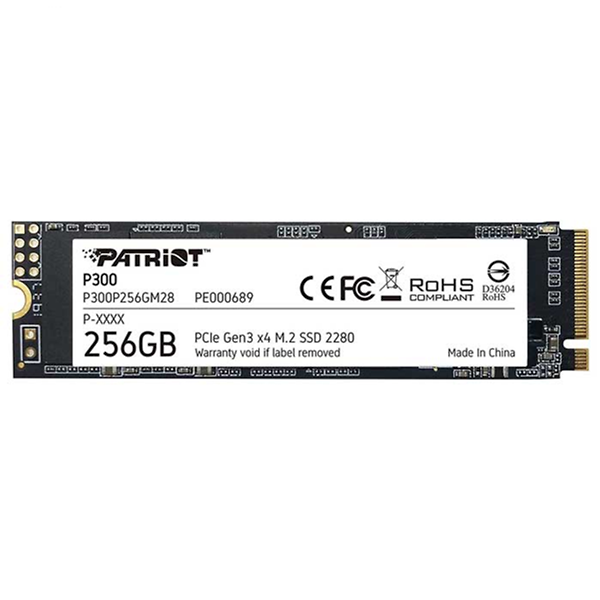 SSD M.2 PCIe 256G PATRIOT P300 NVMe Gen3x4 Chính hãng