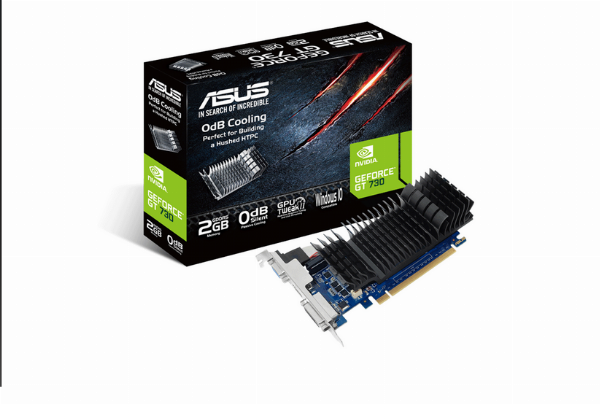 VGA ASUS GT 730 Chính hãng (GT730-SL-2GD5-BRK, VGA, HDMI, DVI 24+1, 2GB, DDR5, 64bit, Ko Fan, 300W, 0pin)