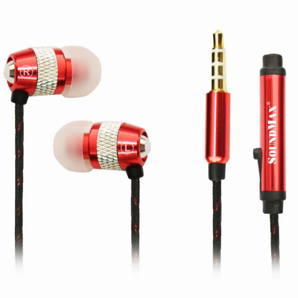 Tai nghe dây SOUNDMAX AH-306S (Jack 3.5mm, có mic, 1.2m )