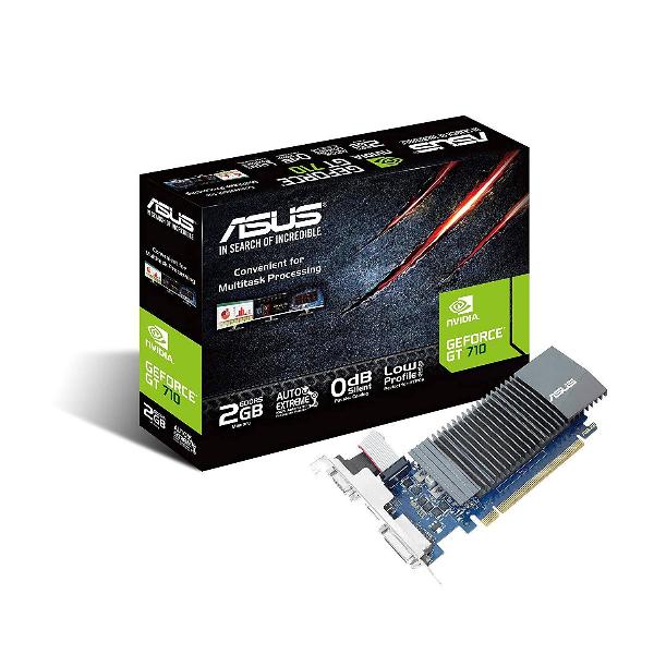 VGA ASUS GT710 2GB DDR5 SL BRK EVO Chính hãng (GT710-SL-2GD5-BRK-EVO, VGA, HDMI, DVI 24+1)