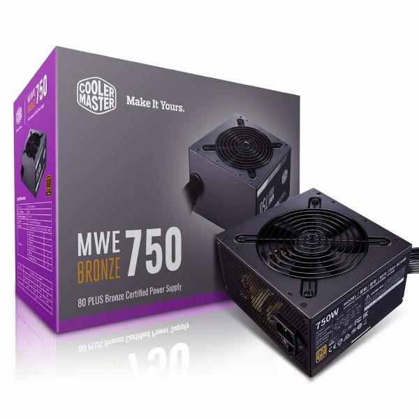 Nguồn CST COOLER MASTER MWE 750W BRONZE V2 (4+4pin, 2x6+2pin, Dây dài, Kèm dây nguồn)