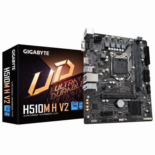 Mainboard SK 1200 v1-2 GIGABYTE H510M-H V2 Chính hãng (VGA, HDMI, M.2 PCIe/NVMe, LAN 1000Mbps, 2 khe RAM DDR4)