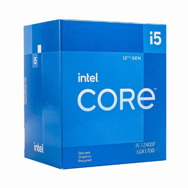 CPU SK 1700 v1 Intel Core i5-12400F Box Chính hãng (Phải dùng card VGA, 2.5GHz up to 4.4GHz, 6 nhân, 12 luồng, 18MB, 65W)