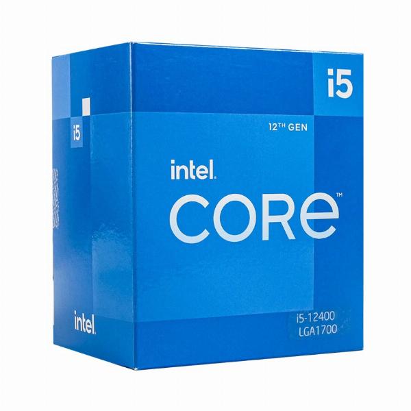 CPU SK 1700 v1 Intel Core i5-12400 Box Chính hãng (2.5GHz up to 4.4GHz, 6 nhân, 12 luồng, 18MB, 65W)