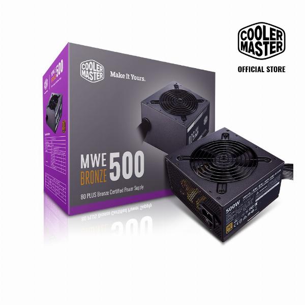 Nguồn CST COOLER MASTER MWE 500W BRONZE V2 (4+4pin, 2x6+2pin, Dây dài, Kèm dây nguồn)