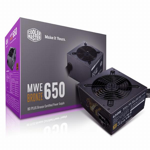 Nguồn CST COOLER MASTER MWE 650W BRONZE V2 (4+4pin, 2x6+2pin, Dây dài, Kèm dây nguồn)