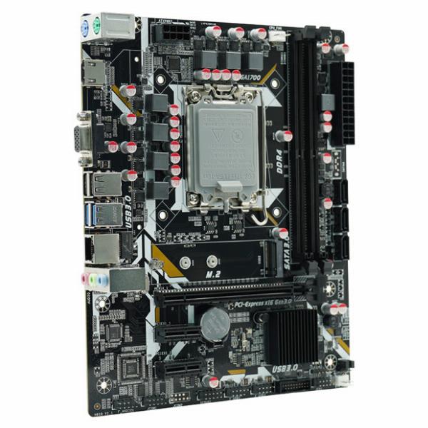 Mainboard SK 1700 v1 AFOX H610D4-MA5-V2 Chính hãng (VGA, HDMI, M.2 PCIe/NVMe, LAN 1000Mbps, 2 khe RAM DDR4, mATX)