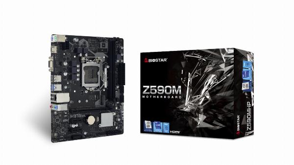 Mainboard SK 1200 v1-2 BIOSTAR Z590MHP Chính hãng (VGA, HDMI, M.2 PCIe/NVMe, LAN 1000Mbps, 2 khe RAM DDR4, mATX)