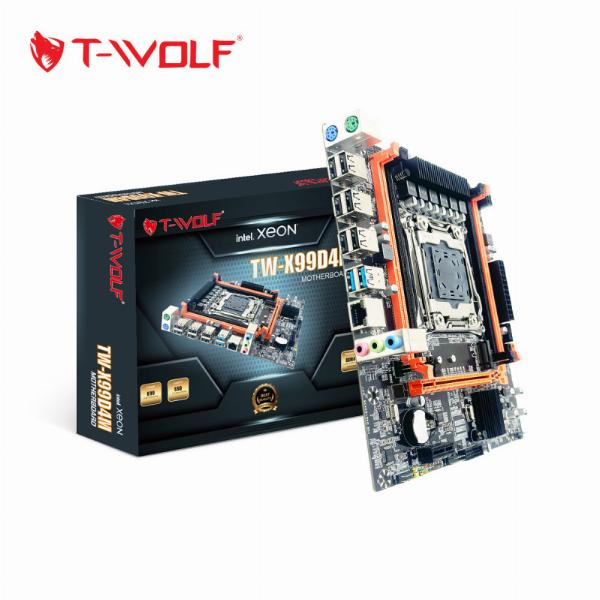 Mainboard SK 2011V3-V4 T-WOLF Xeon TW-X99D4M (M.2 SATA/NVMe, LAN 1000Mbps, 4 khe RAM DDR4, ,Chạy được Ram thường)