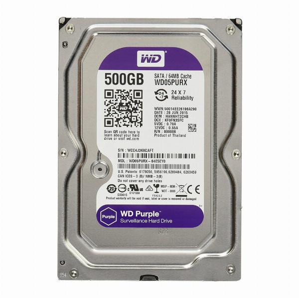 HDD PC WD 500G PURPLE Dày Công ty (Chuyên Camera)