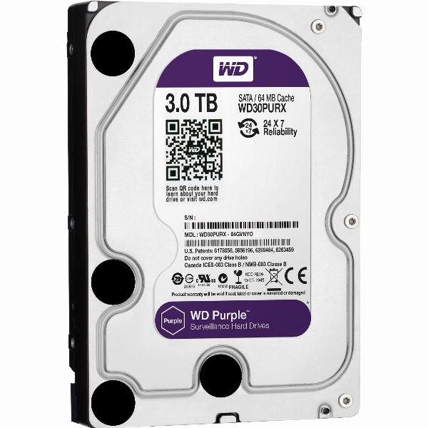 HDD PC WD 3T PURPLE Dày Công ty (Chuyên Camera)