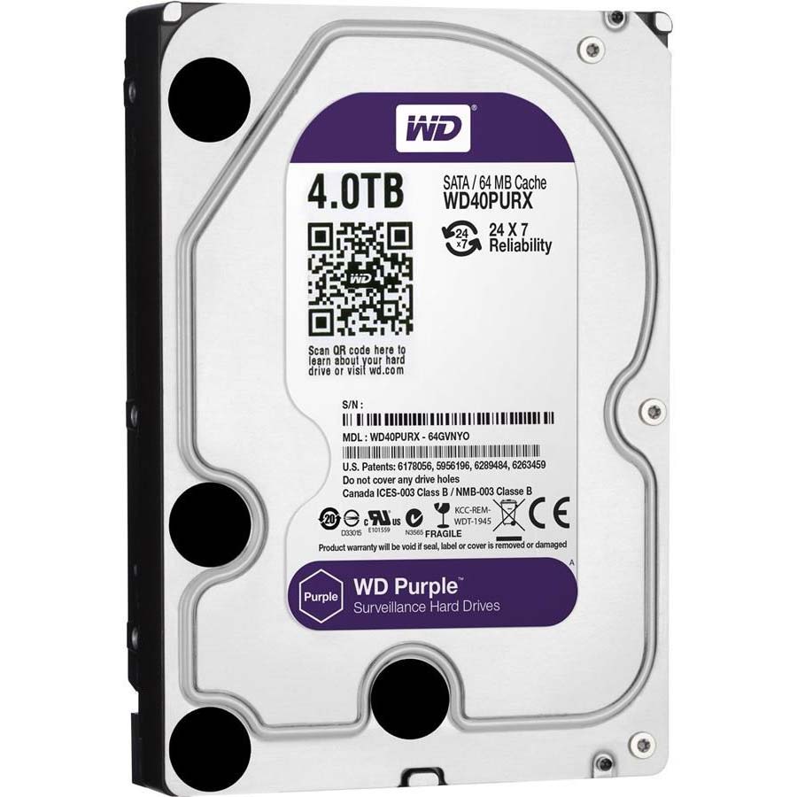 HDD PC WD 4T PURPLE Dày Công ty (Chuyên Camera)