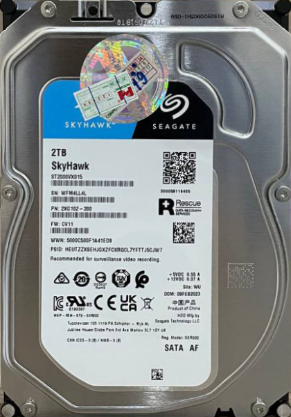 HDD PC SEAGATE 2T SkyHawk Chính hãng (5400 RPM)