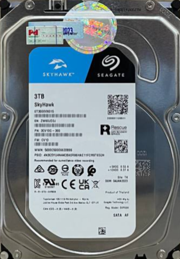 HDD PC SEAGATE 3T SkyHawk Chính hãng (5900 RPM)