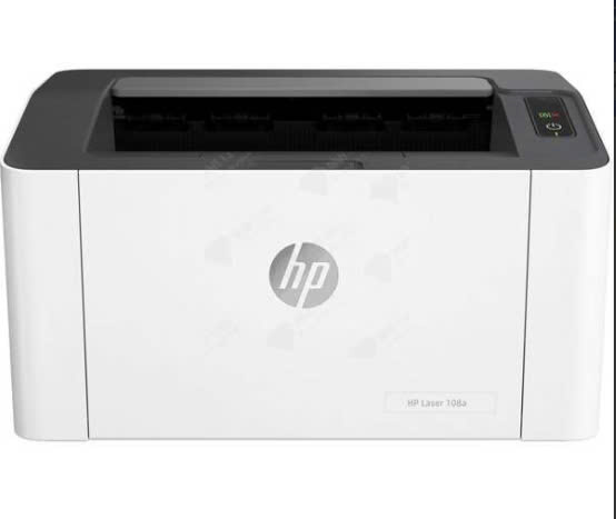 Máy in 1 mặt HP 108A 4ZB79A Chính hãng (A4, A5, Resolution 1200x1200, Warm-up 32s, First Print 8.3s, Speed 20ppm, Input 150 sheets, Cartridge 110A, 331x350x248mm, 4.18kg, Windows, macOS)