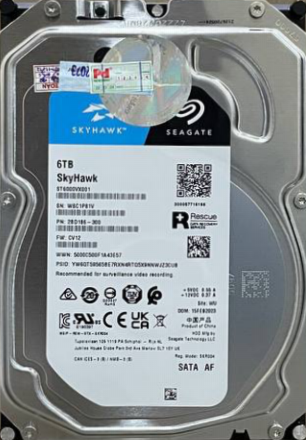 HDD PC SEAGATE 6T SkyHawk Chính hãng (5400 RPM)