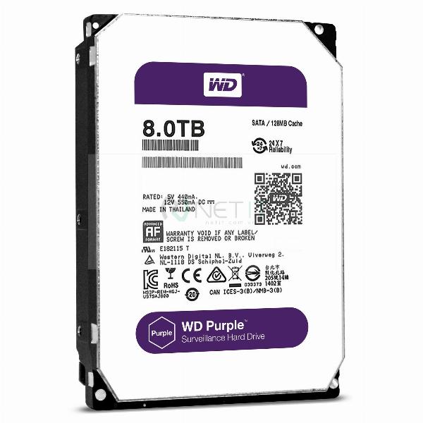 HDD PC WD 8T PURPLE Chính hãng (7200 RPM)