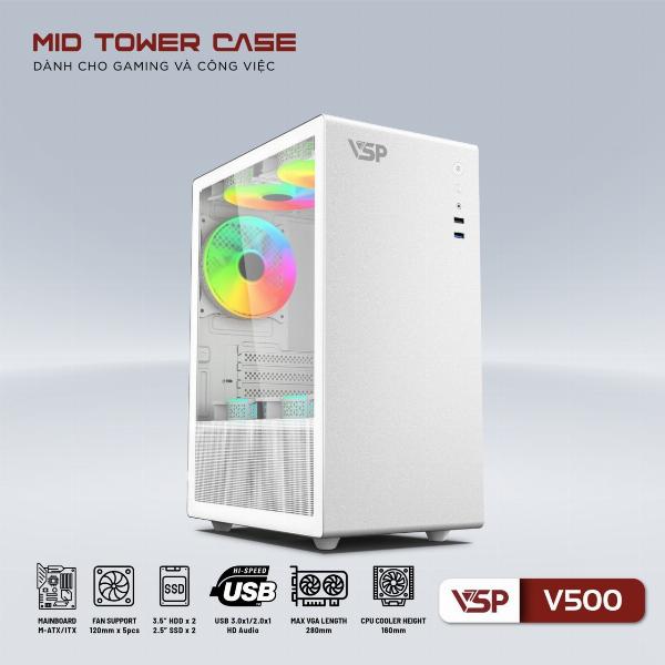 Case VSPTECH V500 White 