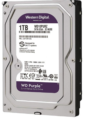 HDD PC WD 1T PURPLE Chính hãng (5400 RPM)