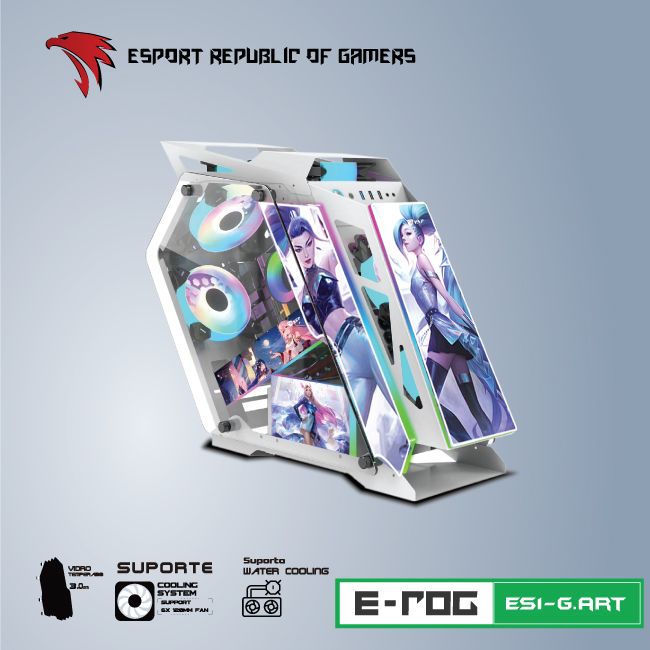 CASE VSP ESPORT REPUBLIC OF GAMERS ES1-G.ART WHITE CHÍNH HÃNG