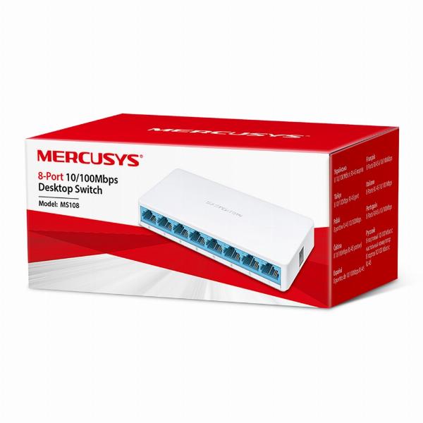 Switch Mercusys MS108 8 port (100Mbps) Chính Hãng