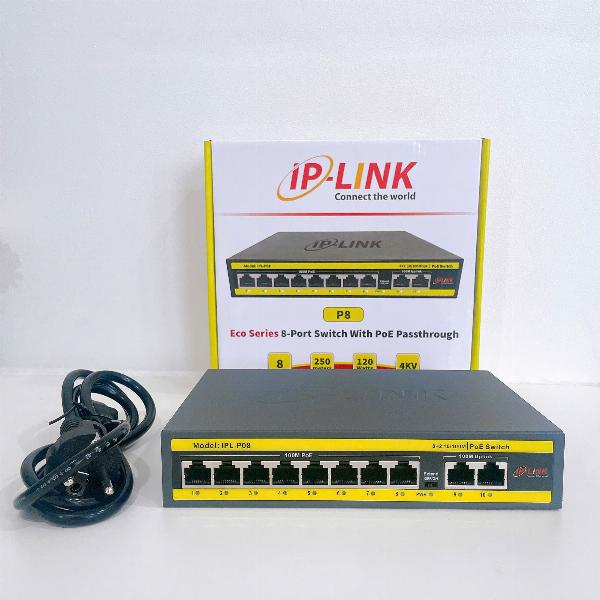 SWITCH POE IP-LINK IPL-SW08 - 8CỔNG POE + 2 CỔNG UPLINK