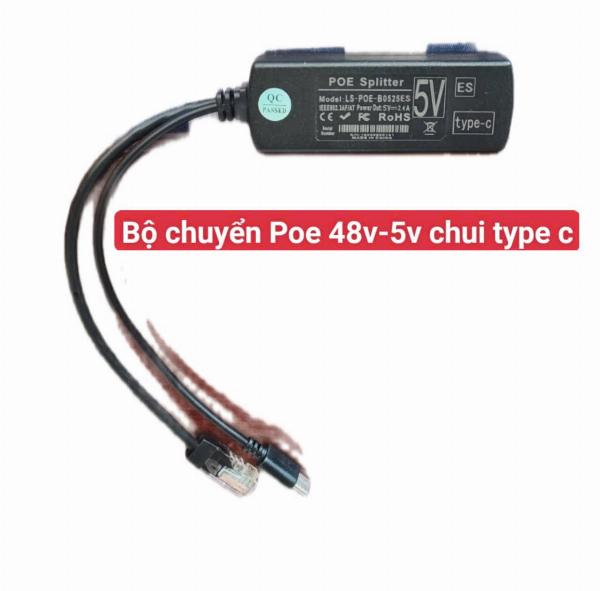 Bộ chuyển đổi nguồn POE 5v-2.4a chui Type-c (DÙNG CHO CAMERA IP - KHÔNG POE)